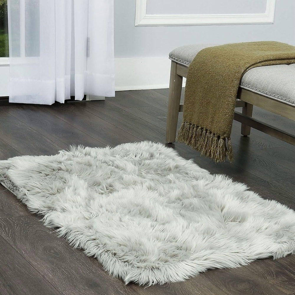 Faux Fur Shag Accent Rug- Nicole Miller